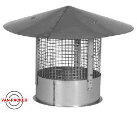 Van-Packer Model CS - Rain Cap with Screen